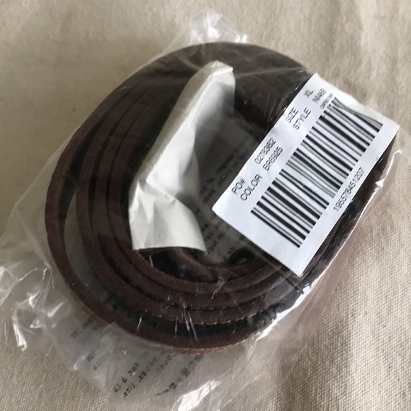 NWT Madewell Sz XL BELT - brown CROC-EMBOSSED LEATHER COVERED BUCKLE BELT - Picture 3 of 8